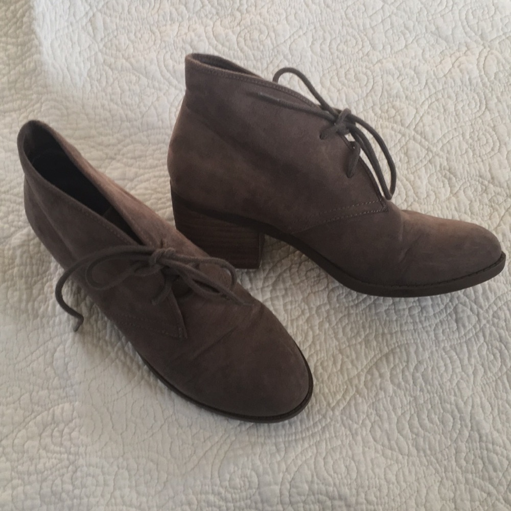 Lace up booties